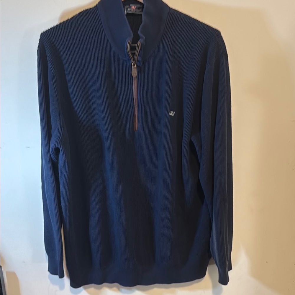 Vineyard Vines Blue Zip‎ Up Sweater size XXL men’s